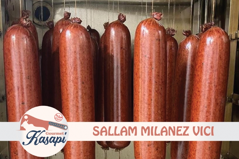 Sallam Milanez nga Kasapi Gurmet, sallam italian, sallam i specializuar, sallam me shije te pasur, Sallam turist, sallam gourmet, mish milanez, sallam pikant, sallam per pjatat e shijshme, Sallam Koh
